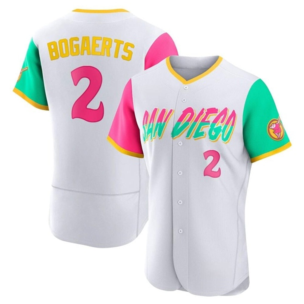 Jamed S.Diego Padres #2 Xander Bogaerts Player White City Connect Home Limited Elite Stitched Jerseys