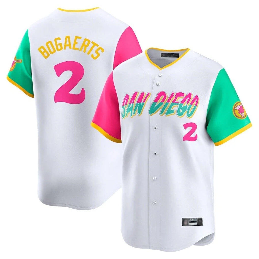 Jamed S.Diego Padres #2 Xander Bogaerts Player White City Connect Home Limited Stitched Jerseys