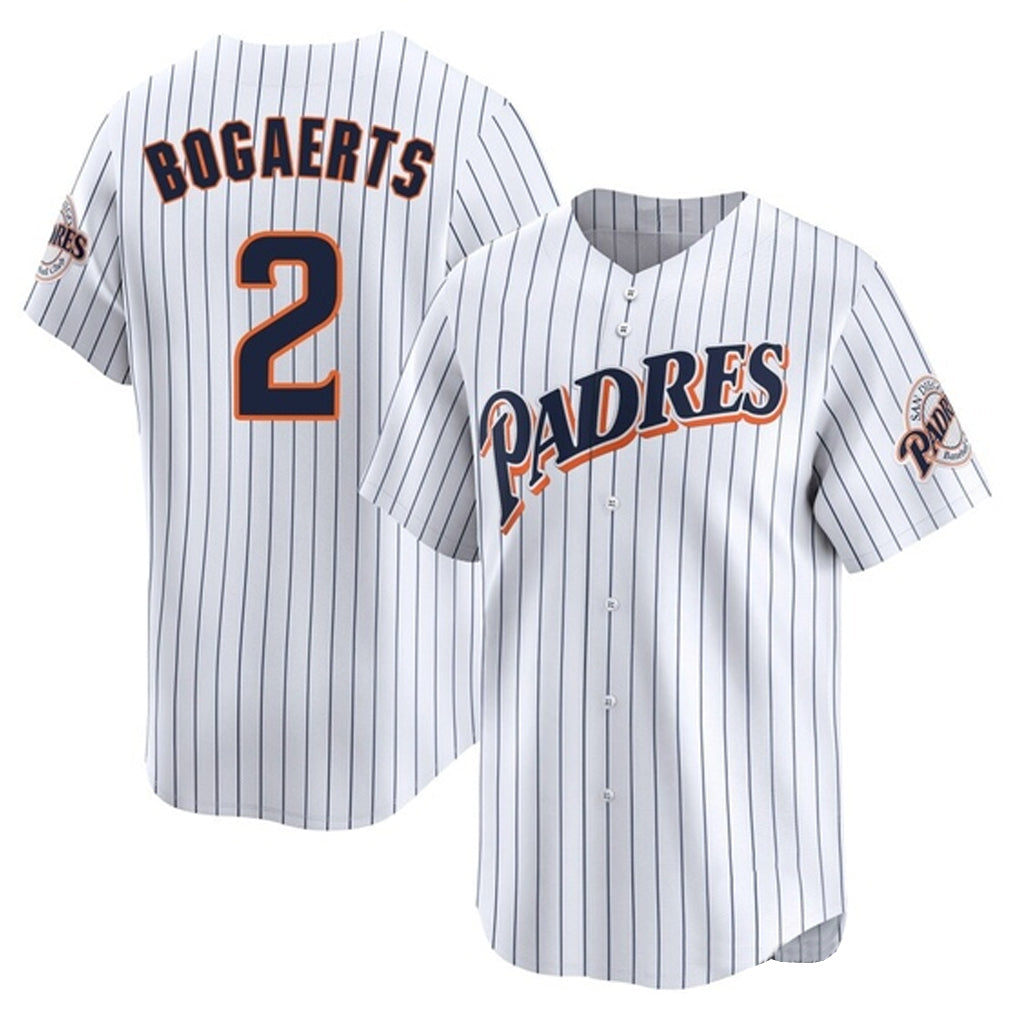 Jamed S.Diego Padres #2 Xander Bogaerts Player White Cooperstown Collection Limited Home Stitched Jerseys