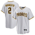 Jamed S.Diego Padres #2 Xander Bogaerts Player White Home Game Stitched Jerseys