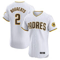 Jamed S.Diego Padres #2 Xander Bogaerts Player White Home Limited Elite Stitched Jerseys
