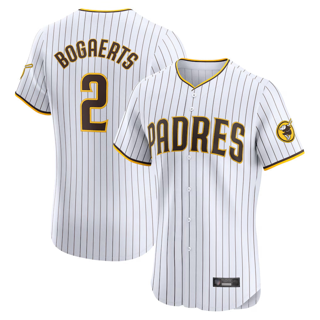 Jamed S.Diego Padres #2 Xander Bogaerts Player White Home Limited Elite Stitched Jerseys