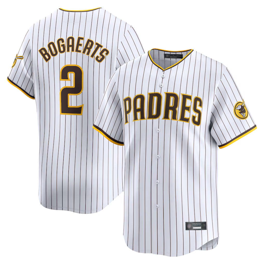 Jamed S.Diego Padres #2 Xander Bogaerts Player White Home Limited Stitched Jerseys
