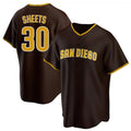 Jamed S.Diego Padres #30 Gavin Sheets Player Brown Home Game Stitched Jerseys
