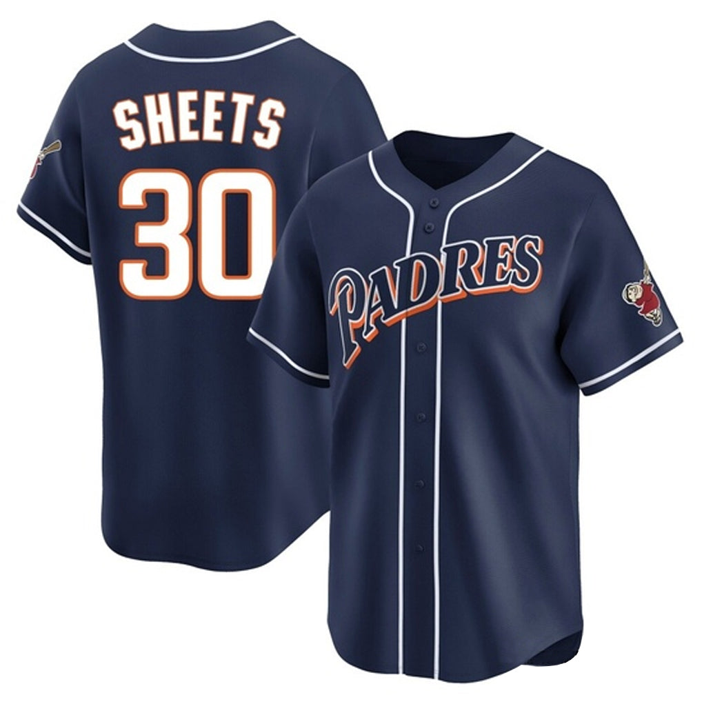 Jamed S.Diego Padres #30 Gavin Sheets Player Navy Cooperstown Collection Limited Home Stitched Jerseys