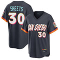 Jamed S.Diego Padres #30 Gavin Sheets Player Obsidian 2026 City Connect Home Limited T-shirt Stitched Jerseys