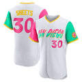 Jamed S.Diego Padres #30 Gavin Sheets Player White City Connect Home Limited Elite Stitched Jerseys