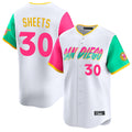 Jamed S.Diego Padres #30 Gavin Sheets Player White City Connect Home Limited Stitched Jerseys