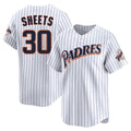 Jamed S.Diego Padres #30 Gavin Sheets Player White Cooperstown Collection Limited Home Stitched Jerseys