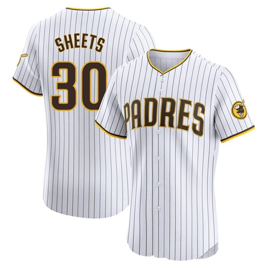 Jamed S.Diego Padres #30 Gavin Sheets Player White Home Limited Elite Stitched Jerseys