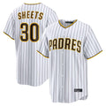Jamed S.Diego Padres #30 Gavin Sheets Player White Home Limited Game Stitched Jerseys