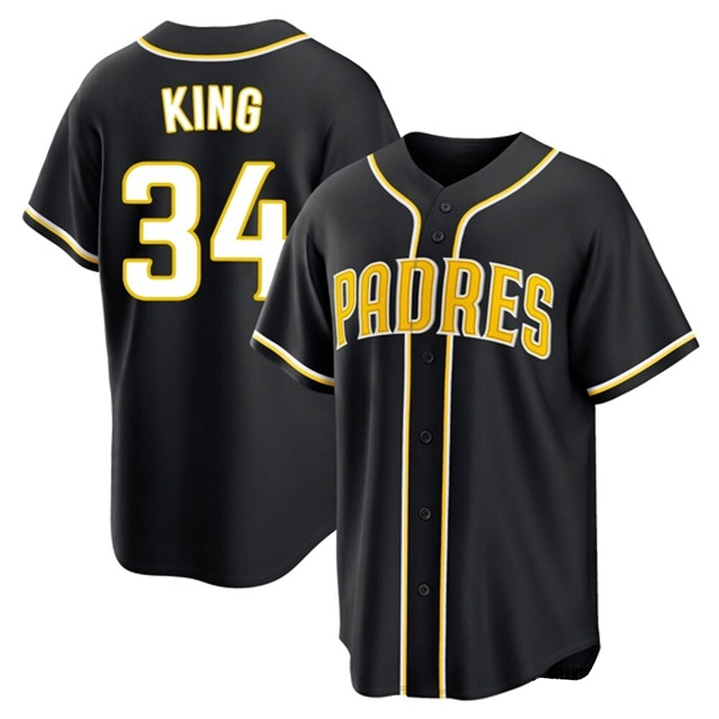 Jamed S.Diego Padres #34 Michael King Player Black 2026 Fashion Home Stitched Jerseys