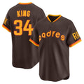 Jamed S.Diego Padres #34 Michael King Player Brown Home Cooperstown Collection Replica Game Stitched Jerseys