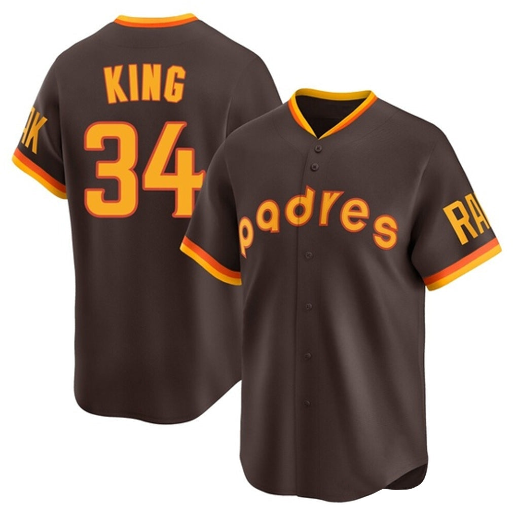 Jamed S.Diego Padres #34 Michael King Player Brown Home Cooperstown Collection Replica Game Stitched Jerseys
