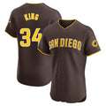 Jamed S.Diego Padres #34 Michael King Player Brown Home Limited Elite Stitched Jerseys