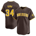 Jamed S.Diego Padres #34 Michael King Player Brown Home Limited Stitched Jerseys