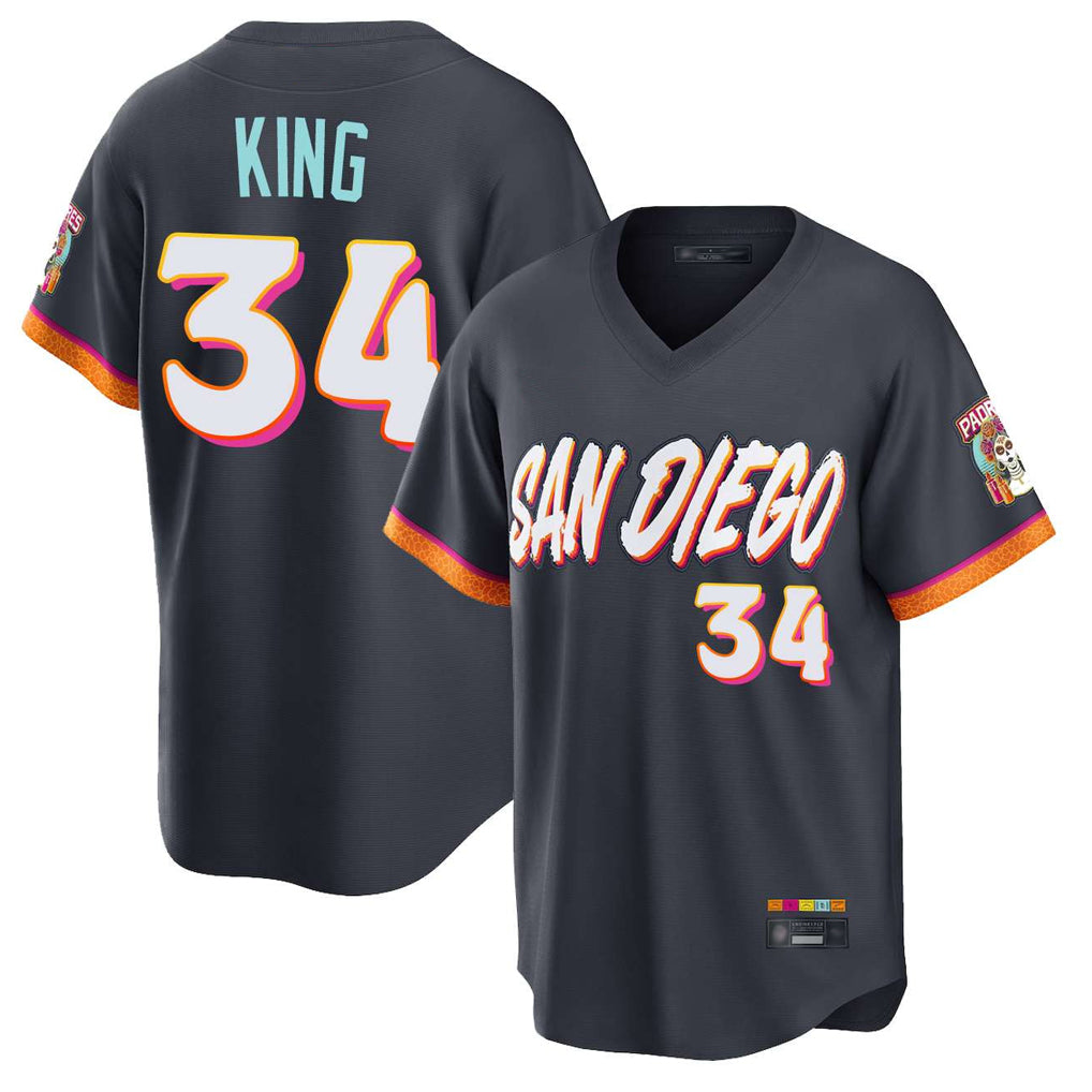 Jamed S.Diego Padres #34 Michael King Player Obsidian 2026 City Connect Home Limited T-shirt Stitched Jerseys