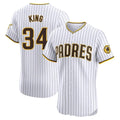 Jamed S.Diego Padres #34 Michael King Player White Home Limited Elite Stitched Jerseys