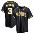Jamed S.Diego Padres #3 Jackson Merrill Player Black 2026 Fashion Home Stitched Jerseys
