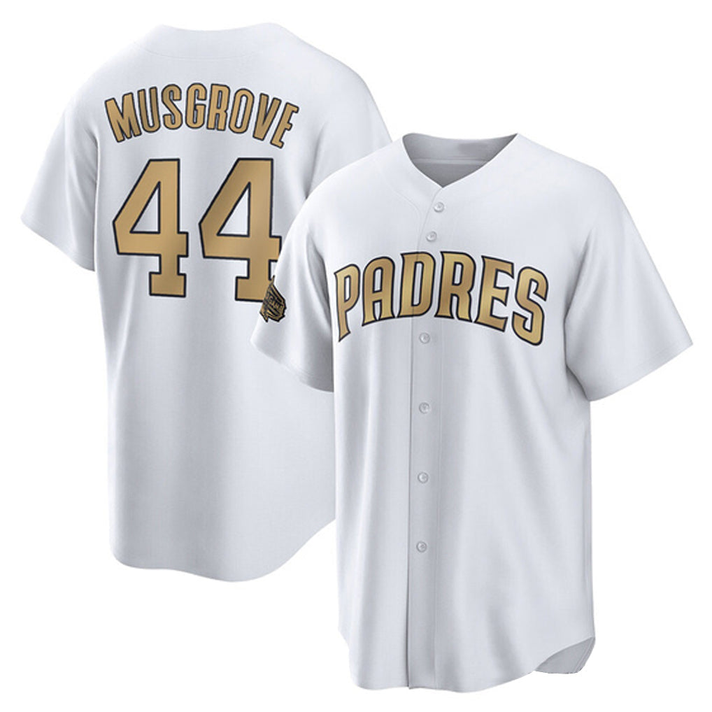 Jamed S.Diego Padres #44 Joe Musgrove Player Gold All-Star Home Game Stitched Jerseys