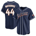 Jamed S.Diego Padres #44 Joe Musgrove Player Navy Cooperstown Collection Limited Home Stitched Jerseys