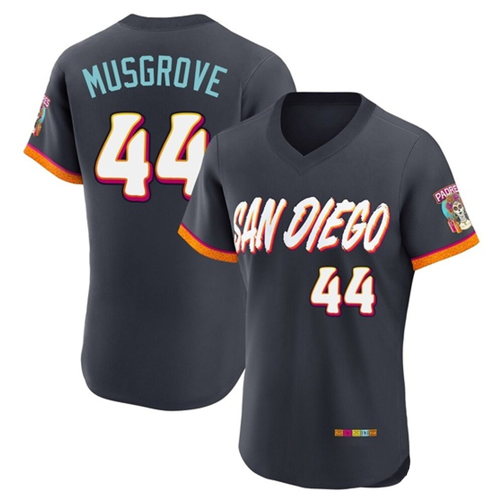 Jamed S.Diego Padres #44 Joe Musgrove Player Obsidian 2026 City Connect Home Limited Elite T-shirt Stitched Jerseys
