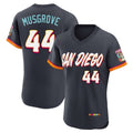 Jamed S.Diego Padres #44 Joe Musgrove Player Obsidian 2026 City Connect Home Limited Elite T-shirt Stitched Jerseys