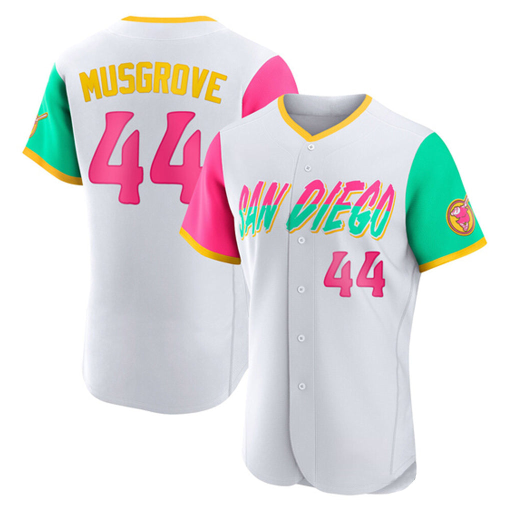 Jamed S.Diego Padres #44 Joe Musgrove Player White City Connect Home Limited Elite Stitched Jerseys