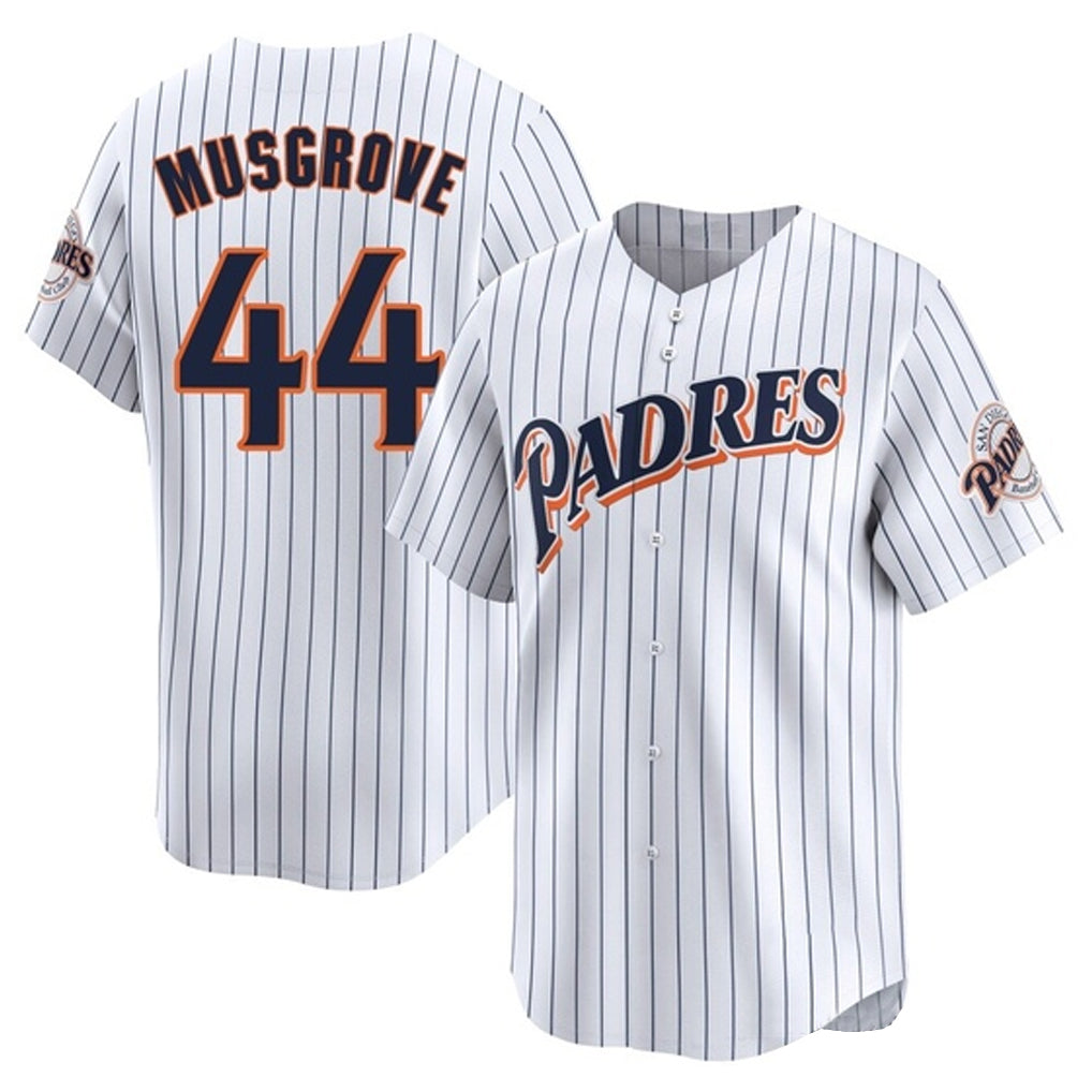 Jamed S.Diego Padres #44 Joe Musgrove Player White Cooperstown Collection Limited Home Stitched Jerseys