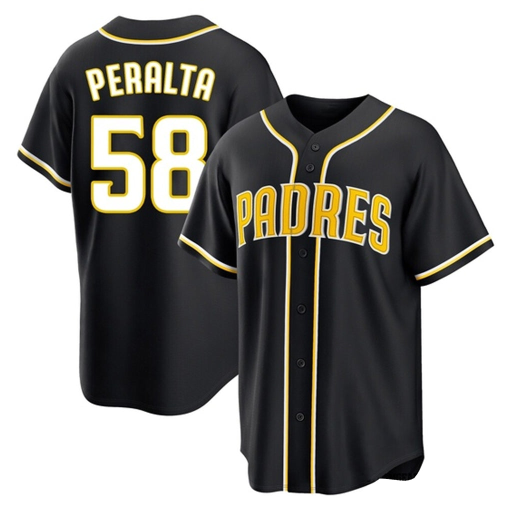 Jamed S.Diego Padres #58 Wandy Peralta Player Black 2026 Fashion Home Stitched Jerseys