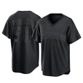 Jamed S.Diego Padres #58 Wandy Peralta Player Black Pitch Fashion Game T-shirt Stitched Jerseys