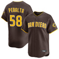 Jamed S.Diego Padres #58 Wandy Peralta Player Brown Home Limited Stitched Jerseys