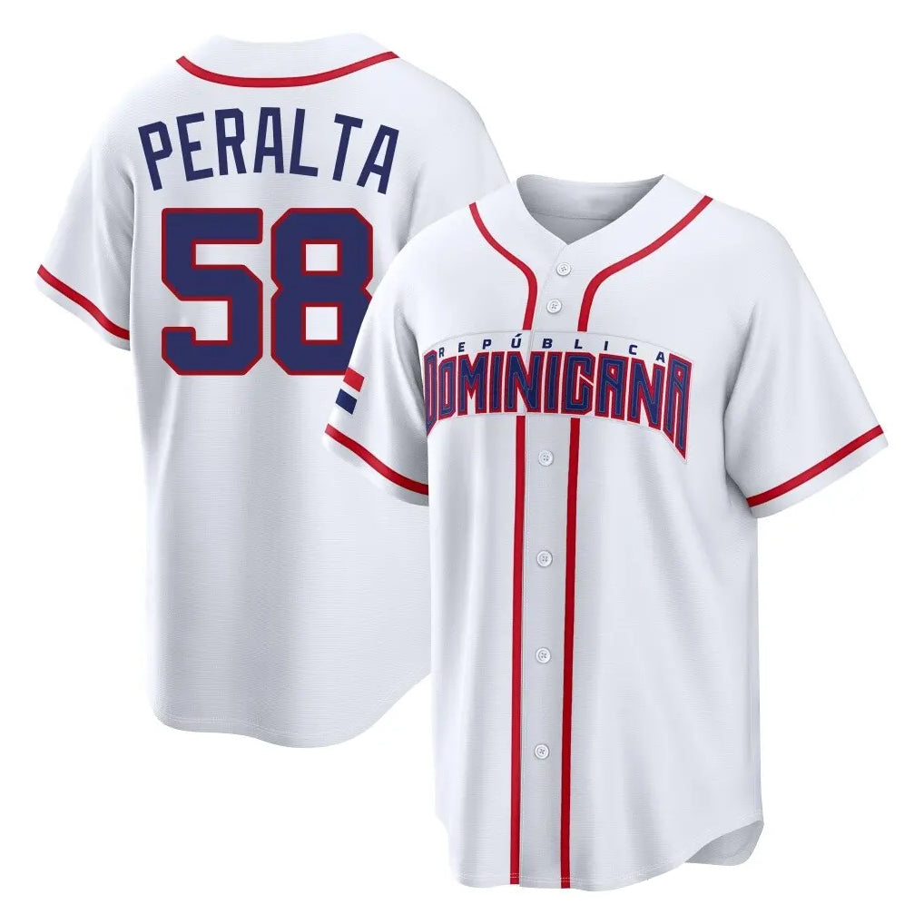 Jamed S.Diego Padres #58 Wandy Peralta Player White 2026 World Classic Home Limited Stitched Jerseys