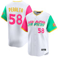 Jamed S.Diego Padres #58 Wandy Peralta Player White City Connect Home Limited Stitched Jerseys