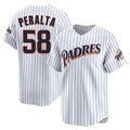 Jamed S.Diego Padres #58 Wandy Peralta Player White Cooperstown Collection Limited Home Stitched Jerseys