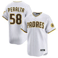 Jamed S.Diego Padres #58 Wandy Peralta Player White Limited Home Stitched Jerseys