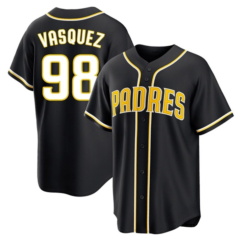 Jamed S.Diego Padres #98 Randy Vasquez Player Black 2026 Fashion Home Stitched Jerseys