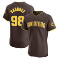 Jamed S.Diego Padres #98 Randy Vasquez Player Brown Home Limited Elite Stitched Jerseys