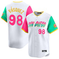 Jamed S.Diego Padres #98 Randy Vasquez Player White City Connect Home Limited Stitched Jerseys