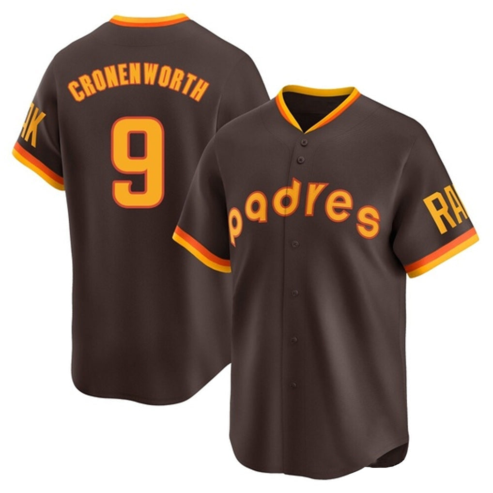 Jamed S.Diego Padres #9 Jake Cronenworth Player Brown Home Cooperstown Collection Replica Game Stitched Jerseys