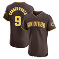 Jamed S.Diego Padres #9 Jake Cronenworth Player Brown Home Limited Elite Stitched Jerseys
