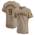 Jamed S.Diego Padres #9 Jake Cronenworth Player Khaki Home Limited Elite Stitched Jerseys