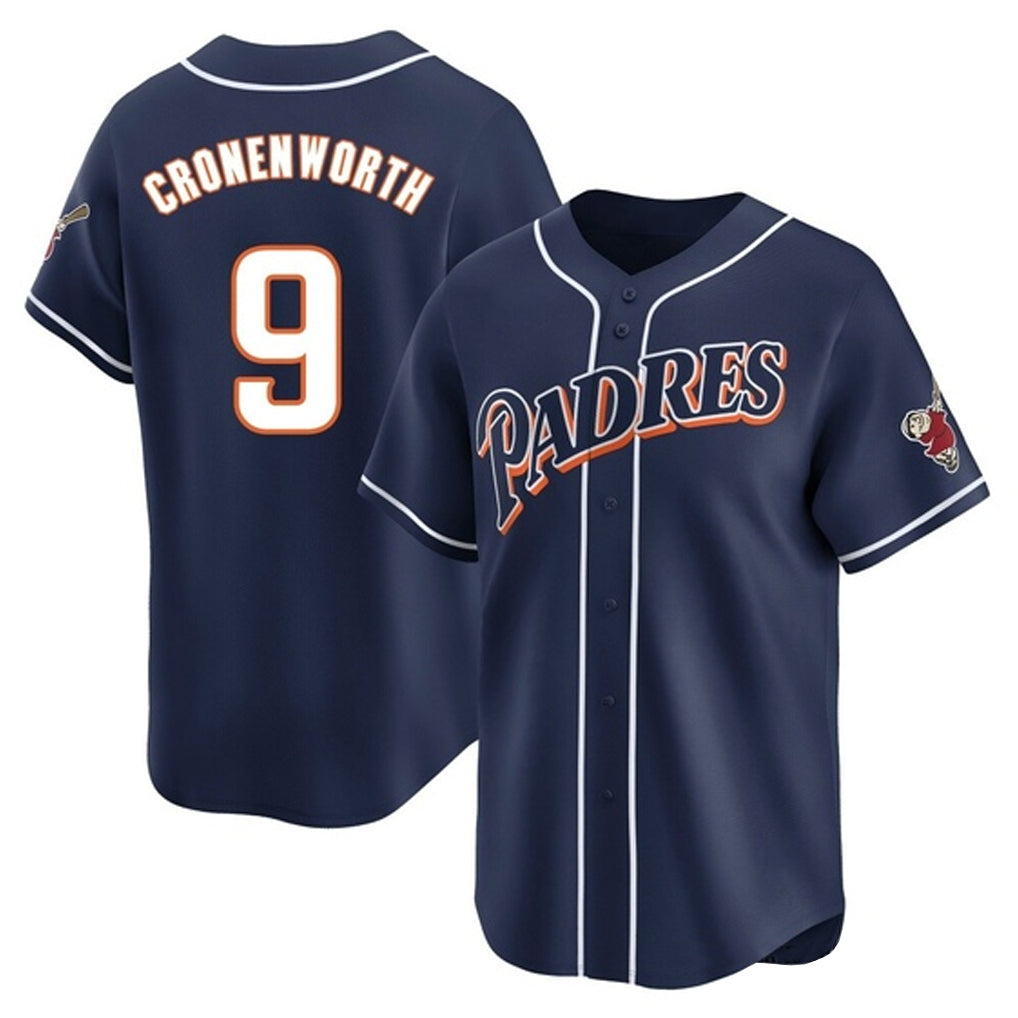 Jamed S.Diego Padres #9 Jake Cronenworth Player Navy Cooperstown Collection Limited Home Stitched Jerseys