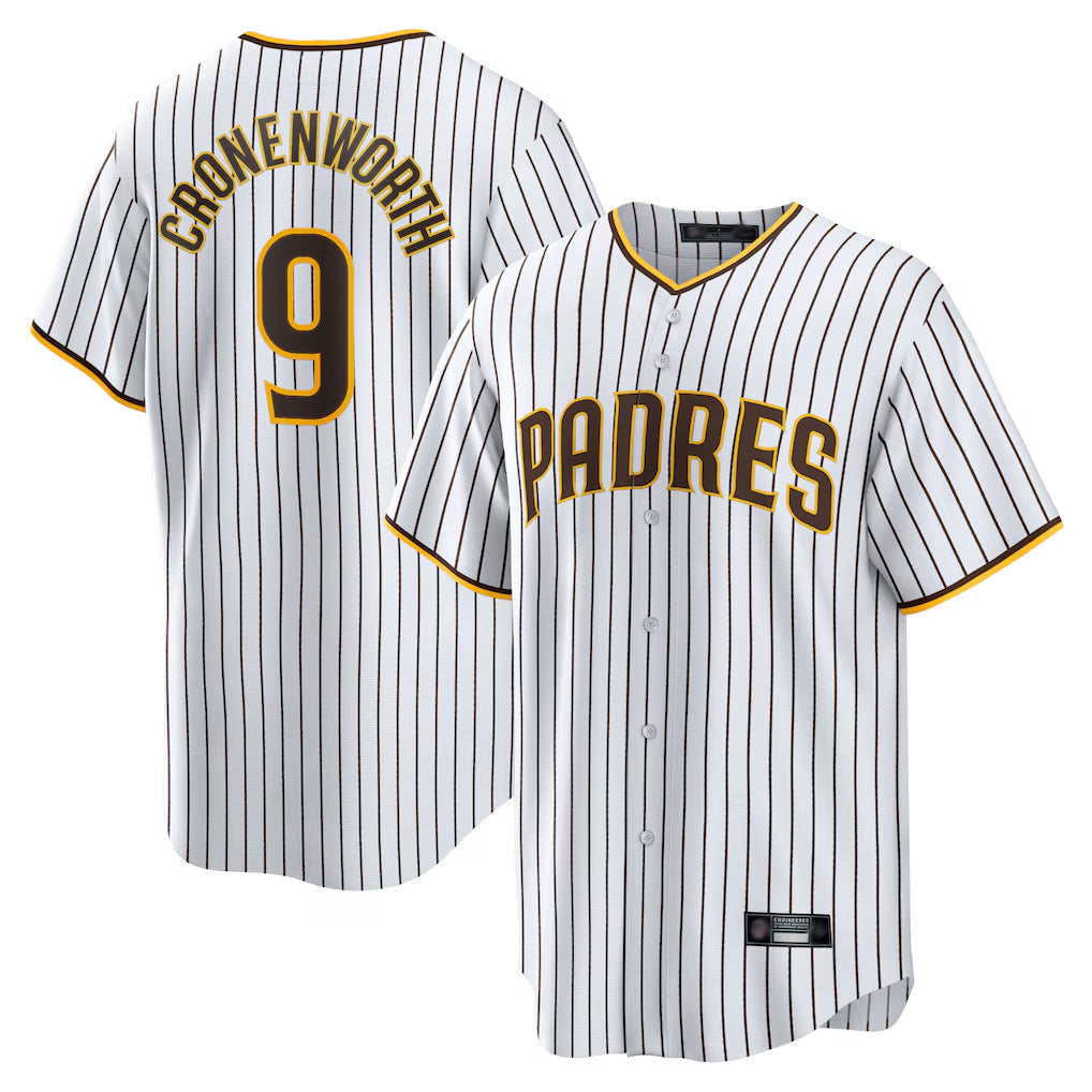 Jamed S.Diego Padres #9 Jake Cronenworth Player White Home Game Stitched Jerseys
