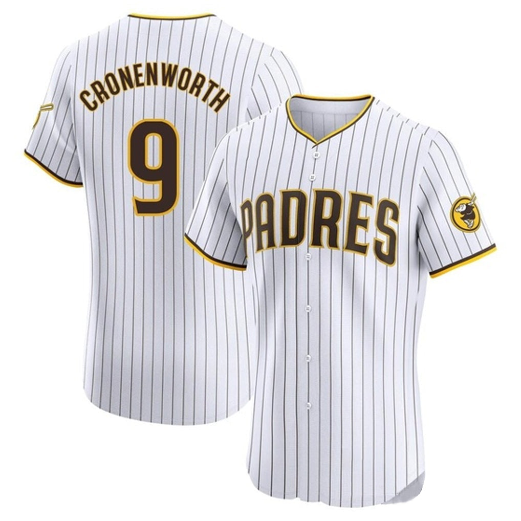 Jamed S.Diego Padres #9 Jake Cronenworth Player White Home Limited Elite Stitched Jerseys