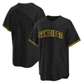 Jamed S.Diego Padres Blank Player Black Snake Skin City Home Game Stitched Jerseys