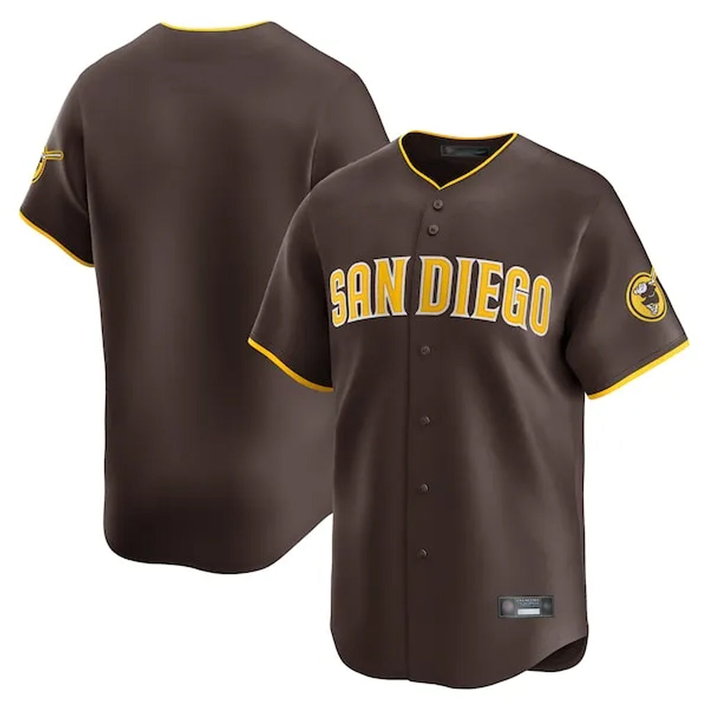 Jamed S.Diego Padres Blank Player Brown Home Limited Stitched Jerseys
