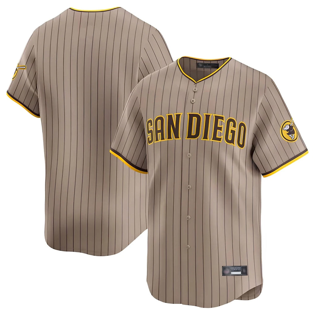 Jamed S.Diego Padres Blank Player Khaki Home Limited Stitched Jerseys