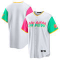 Jamed S.Diego Padres Blank Player White City Connect Home Game Stitched Jerseys