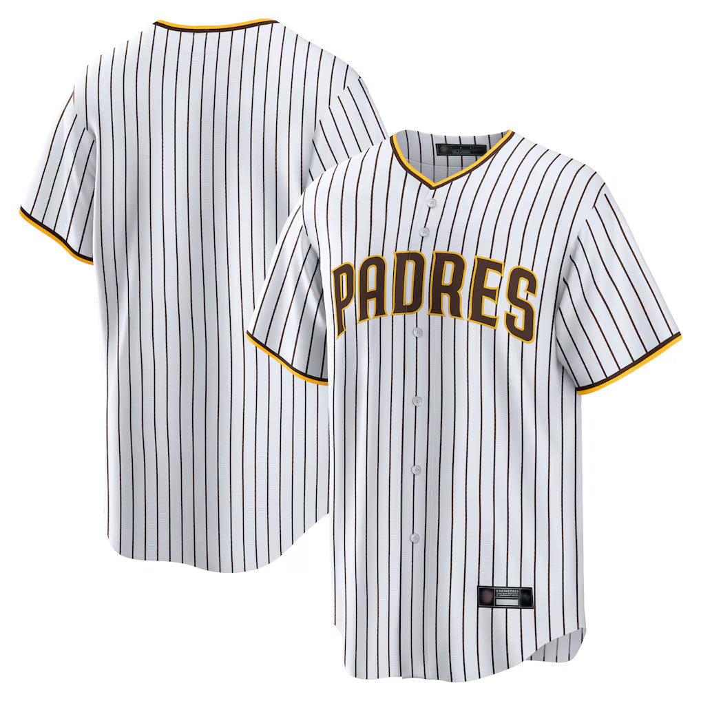 Jamed S.Diego Padres Blank Player White Home Game Stitched Jerseys